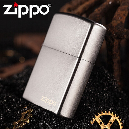 ZIPPO Chinese Valentine's Day kerosene windproof lighter chrome satin yarn 205ZL Zhibao counter engraving
