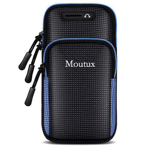 TLXT outdoor Huawei Apple men's and women's sports running mobile phone arm bag equipment fitness arm sleeve arm bag wrist bag universal blue (not cross-body) mobile phones below 6.7 inches