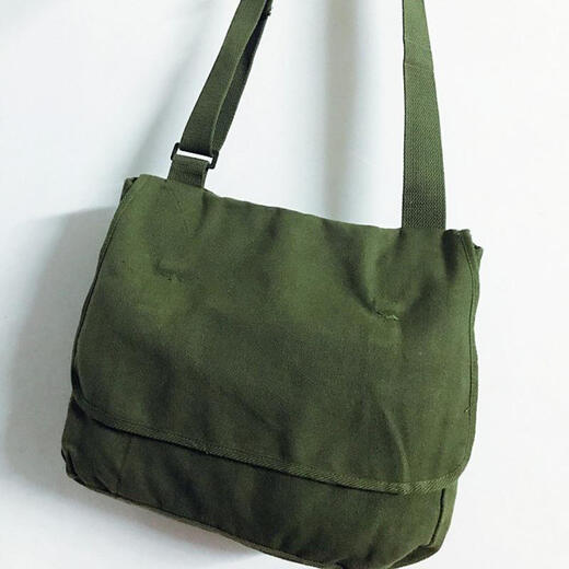 JIXINGJIU 1980er Jahre Militärgrün authentisch alte alte Leinwand -Tasche Military Fan Umhängetasche Hängende Tasche Rote Armee Tasche für das Volk A 2000 (3524/3543)
