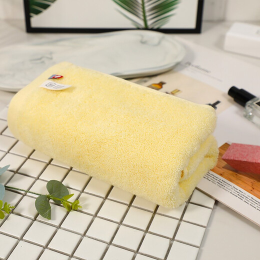 Imabari (IMABARI) JD Logistics Japan direct mail Imabari (IMABARI) towel square towel small towel pure cotton soft pink yellow gray towel 3 combination pack 1