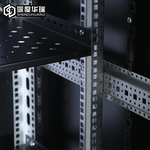 深度华瑞网络设备弱电机柜带锁 600深/宽 加厚款 适用网络交换机/UPS电源/监控 前后单开网门 WA-6622 600*600*1200 22U