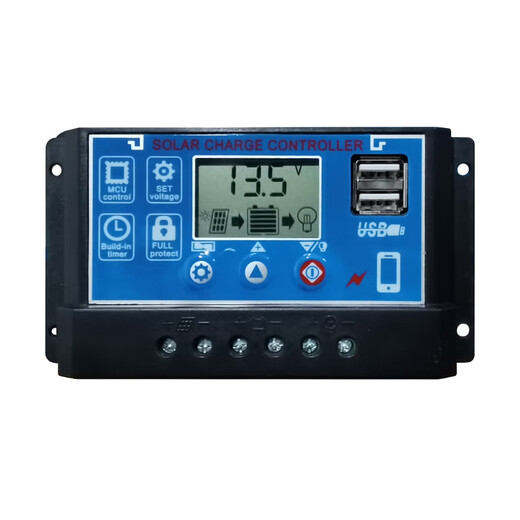 60A solar controller 12V24V36V48V60V household fully automatic photovoltaic panel rechargeable lead-acid lithium battery universal 12V24V lithium battery/lead-acid universal 60A