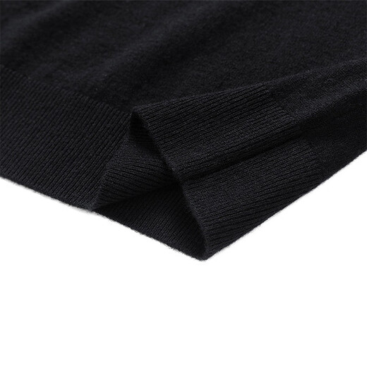 Septwolves cardigan men's pure wool V-neck knitted vest vest men's sweater sweater men's business versatile top 001 (black) L 170