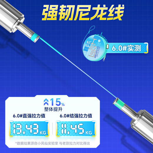 Xiaofengxian knotless line product tied set fishing line main line group nylon line No. 1.2 4.5m line group * 3 rolls