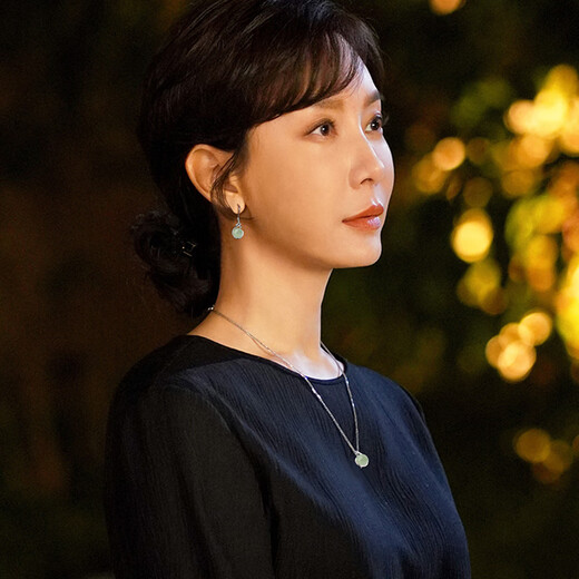 Idel Hetian Jade Silver Earrings for Women 2025 New Earrings High-end Jade Earrings Birthday Gift for Wife and Girlfriend Silver Sapphire Earrings with Certificate E3298