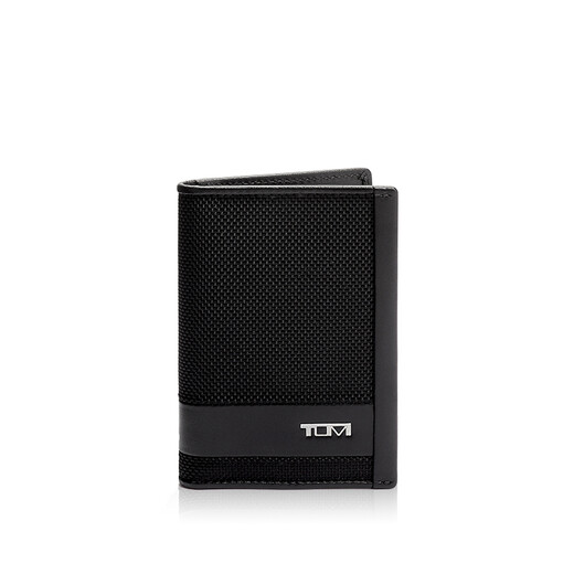 TUMI/Tuming Alpha SLG men's card holder business portable multi-card window folding card holder black/01192274D2