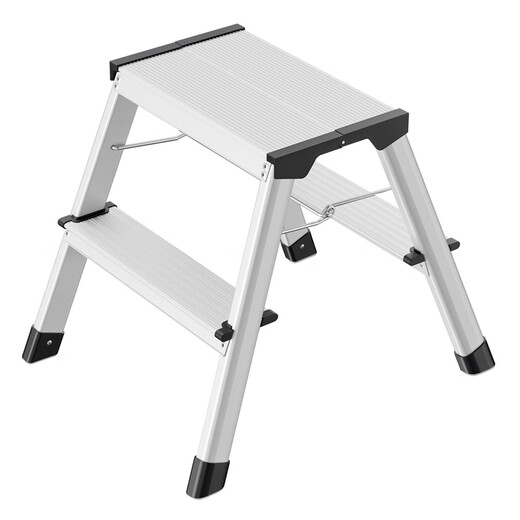 
Hailuo Hailo German brand Ladder household folding ladder herringbone ladder thickened safe climbing multi-function step ladder 4442-701 Double-sided aluminum alloy Two-step ladder