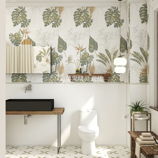 
Apple Elf Ceramic Tiles 600x1200 Flower Tiles Kitchen Bathroom Balcony Floor Tiles French Style Bathroom Wall Tiles Antique Tiles H12605 600x1200mm