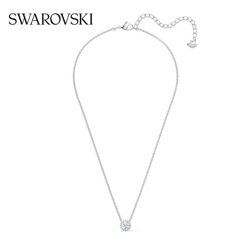 Swarovski (SWAROVSKI) Una necklace for women, pure and elegant pendant, light and luxurious, gift for girlfriend, 125th anniversary, platinum-plated 5567931