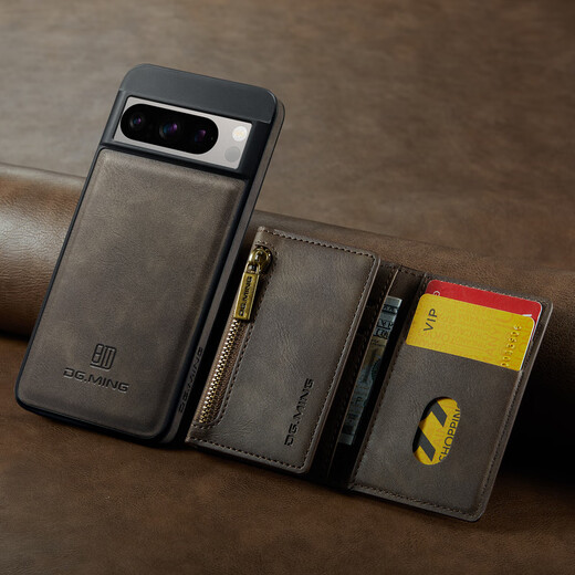 YouSer eignet sich für Wallet Card Case für Google Google Pixel 8pro Wireless Lading Mobiltelefonkoffer 7pro mit Card Bag Mobiltelefon Hülle 7A Plug-in-Karte 6pro elektromagnetische 6a Zwei-in-Eins-5-5A-Noble Lila Ladekoffer + Magnetic Card Bag One Shell Multi-Purpur Google Pixel 8