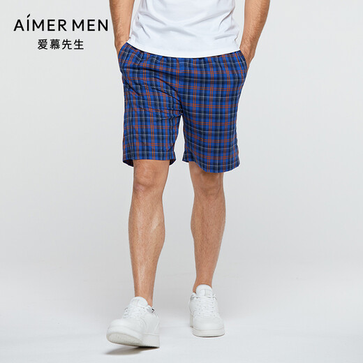 爱慕先生（AIMER MEN）爱慕先生20SS年轻格纹家居短裤男士睡裤NS42D831 黄色印花 L (170)