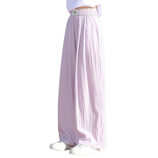 
Ikano I.KARNOW Girls Summer Suit Set Children 2025 Street Blasting Internet Celebrity Fashionable Yamamoto Pants Big Children Summer New Short Sleeve Girl 9889 White + 15106 Purple [Set] 160