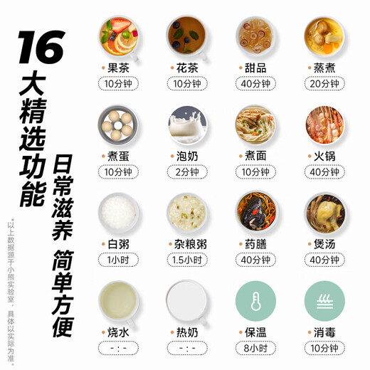 Bear health kettle electric kettle smart electric kettle 1.5L tea kettle insulated flower tea kettle office glass kettle kettle mini small household water boiling health kettle with filter one pot multi-purpose YSH-B18H8 1.5L