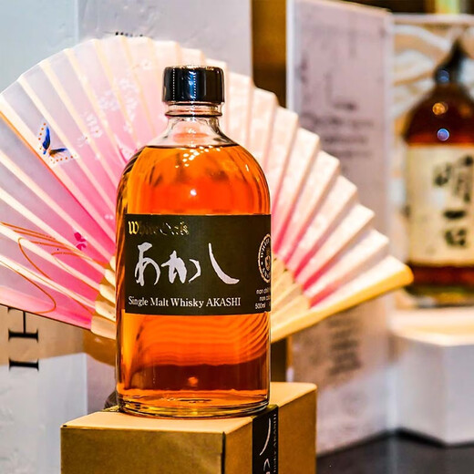 AKASHI官旗 日本原瓶进口威士忌 AKASHI明石单一麦芽威士忌500ml 单支装