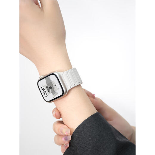 桐汝壁适用苹果手表S9表带新款金属磁吸回环applewatch Ultra2硅胶磁吸S 粉丝福利 第二件8折 无忧购 适用iwatch841mm赠送高清贴