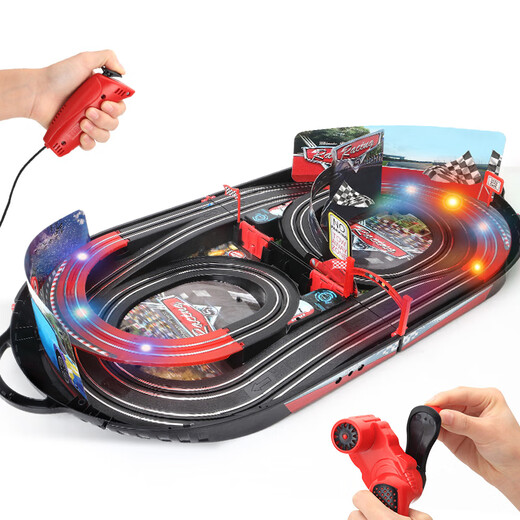 Yujing Two Person Track Track Track Car Child's Toys Boy Remote Control Train Racing Electric JM8 Parent-Child Interaction - Deux personnes de course électrique Racing Racing High-Und Lighting Mode