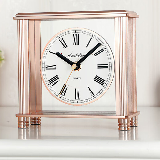 
Hermle Clocks European style modern art light luxury decorative quartz clock bedroom living room Roman table clock QT205-210001