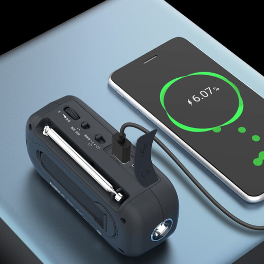 Panda (panda) 6251 portable emergency car radio for the elderly hand-cranked generator home outdoor lighting alarm home emergency reserve supplies