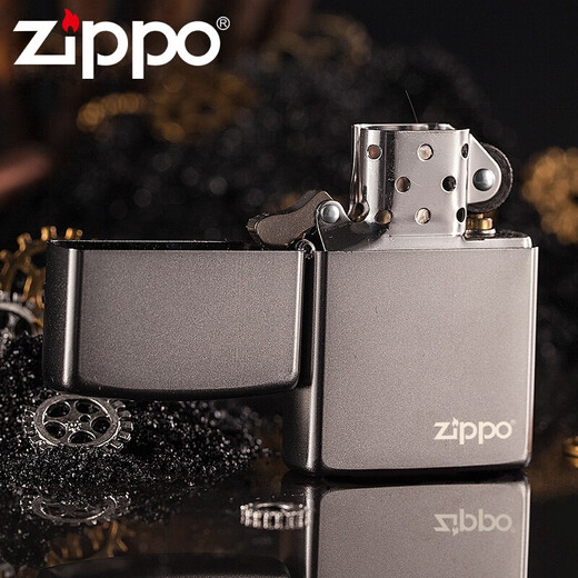 ZIPPO Chinese Valentine's Day kerosene windproof lighter chrome satin yarn 205ZL Zhibao counter engraving