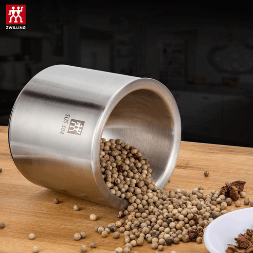 Zwilling German masher solid garlic masher household grinding jar manual garlic masher garlic mortar 304 stainless steel-mashing bowl