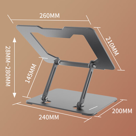 ATSCORE Laptop Stand Computer Stand Laptop Hollow Radiator Free Lift Folding Elevated Computer Desk Stand Suitable for Huawei Lenovo i7 Xiaomi Apple etc.