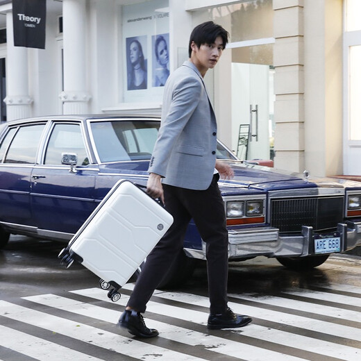 Diplomat Diplomat Koffer Mattes Reise Hochzeitsbox Bord universal Wheel Password Trolley Fall TC -690 -Serie Weiß 24 Zoll - geeignet für mittel- und kurze Strecke [erfordert Versand]