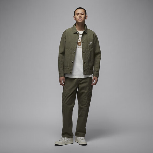 Nike (Nike) Jordan Offizieller Jordan Tatum Tatum Herren Basketball Arbeitsjacke Winter Neues Modell HM3881 222 mittelgrün/fir Hellblau Grau XL