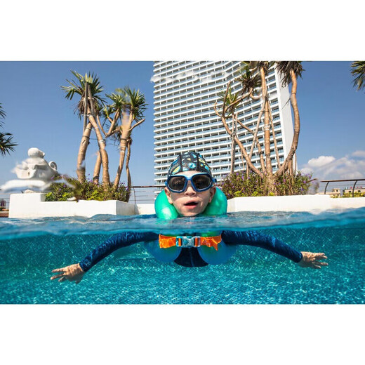 Decathlon children's swimming ring armpit float double-layer air bag life jacket equipment green 19-30KG 3-6 years old 694640