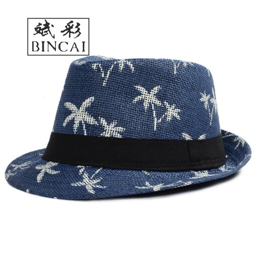 Sun protection hat men white beach straw hat men sun visor men top hat Panama straw hat men summer hat beige adult head circumference 58cm