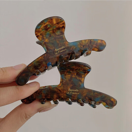 Xiang Wan Hair Clip Elegant Hair Clip Versatile Shark Clip High-end Acetic Acid Clip Hair Accessory Back of the Head Hair Clip