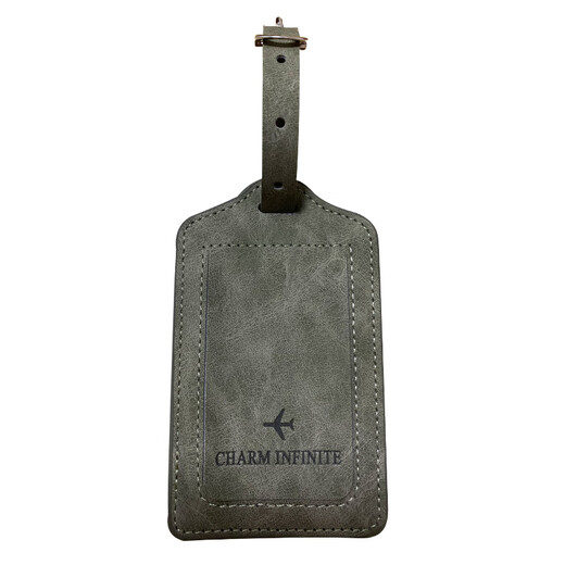 京佳行李箱标识牌皮革行李牌行李箱吊牌登机牌便携托运挂件旅行箱防丢 咖啡色