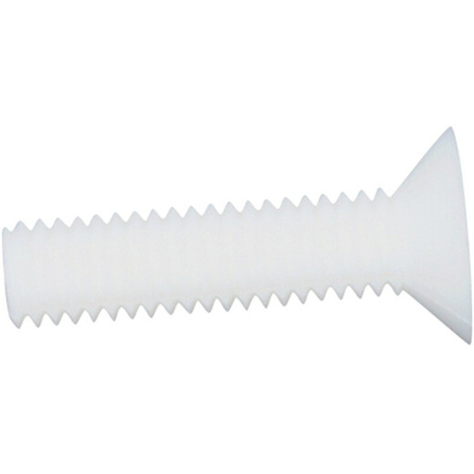 Tornillo plano resistente a la corrosión XMSJPP M6-M10 Crossunk Condado ácido aislante-alcali-alcali pp perno de tornillo M5*12200 piezas