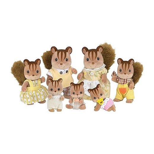 Sylvanische Familien japanische Version von Eichhörnchen Baby spielen Haus Girl Spielzeugpuppe Set Geburtstagsgeschenke Kindergeschenke