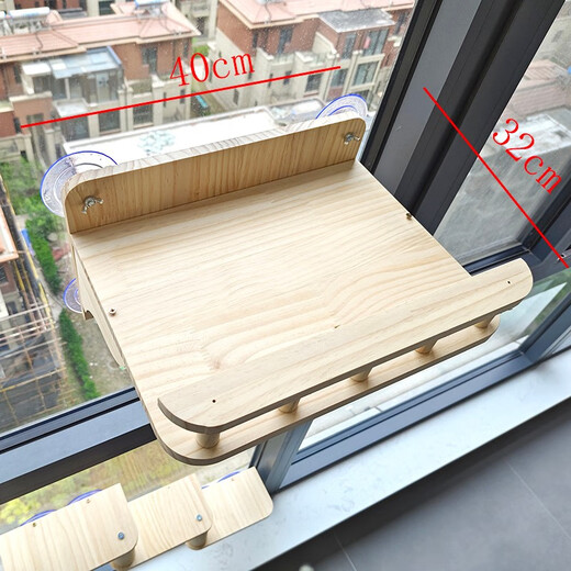 Ventosa para gatos Montado en la pared Vidrio sin perforaciones Columpio para gatos Hamaca Nido para gatos de madera maciza Escalera grande de lujo Cápsula espacial Rascador para gatos Resistente al desgaste Garra resistente a los rasguños Juguete para gatos Muebles de pared Plataforma de buceo de 1 metro de pie