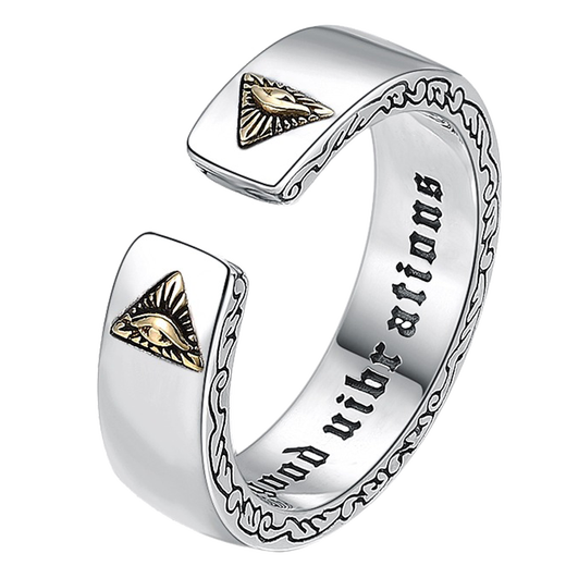 Xinshe God's Eye Ring Men's Trendy Hip-Hop Opening Men's Single Trendy Male Student Index Finger Ring for Boyfriend