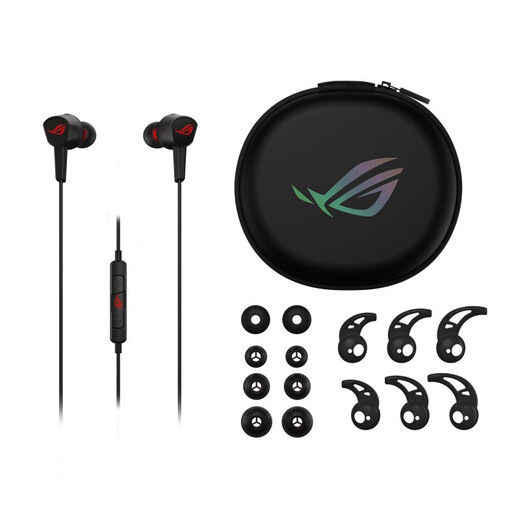 ROG Advent 2 Standard Edition In-Ear Gaming Headset 3.5mm Gaming Phone Accessories Computer Surround 7.1 Sound Built-in Microphone Wired Headset Delta Action