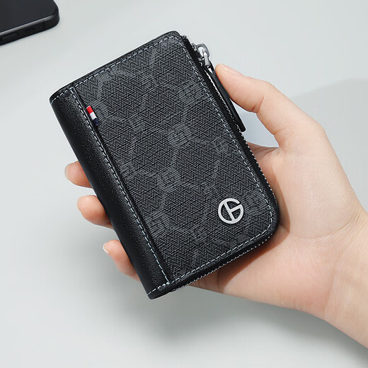 Golf GOLF card bag for men, multi-card slots, anti-theft bank card bag, women's large-capacity accordion card bag, coin purse, men's business card holder, card holder, gift box, 5V716404J card bag