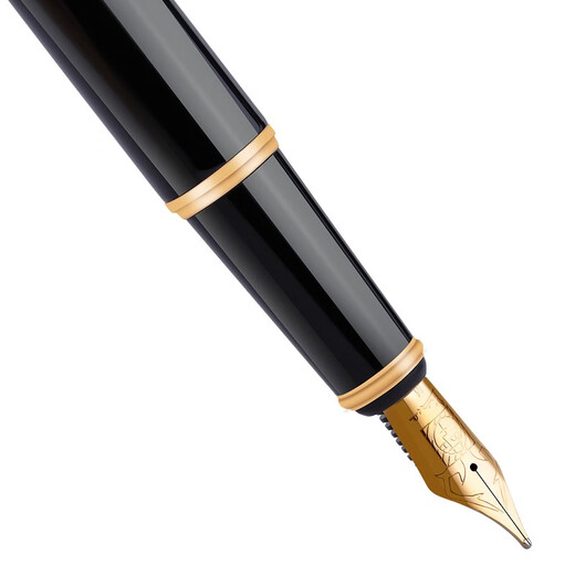 Picasso (Pimio) PS-T719 Drei-Punkte-Stift High-End-Geschenkbox Set für Business Office Geburtstagsgeschenke Schüler Praxis Kalligraphie Bright Black Gold Clip Dreipunktstift (ohne Tintenkapsel)