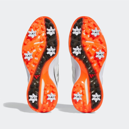 adidas 阿迪达斯 高尔夫球鞋男士防水BOA旋扭舒适有钉防滑运动鞋子 GY9716 白/黑/红 40.5