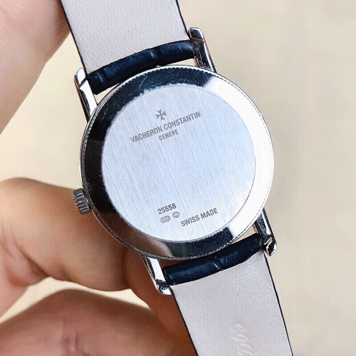 [Second-main 99 Nouveau] Vacheron Constantin Series 25558/000 18K Gold Original Inslumed Diamonds Women's Fashion Casual Business Pat Horloge de montre secondaire 25558 / 000G-9758 / Platinum / Disque bleu Disque