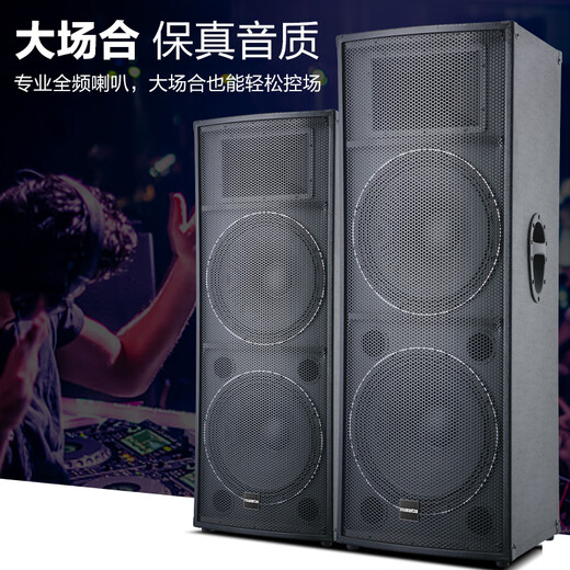 Wanlida outdoor audio set small and medium-sized performance stage wedding full-frequency high-power KTV bar speaker equipment 12-inch audio set + amplifier