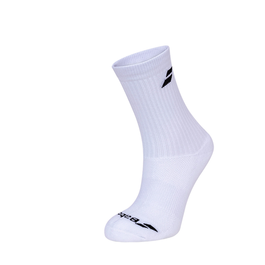 Baibaoli Babolat Mittelröhrensocken für Männer und Frauen Baibaoli Tennis-Socken Schweiß-absorbierende atmungsaktive Sportsocken 5UA1371 [Middle Socken, drei Paare Weiße] Größen 39-42