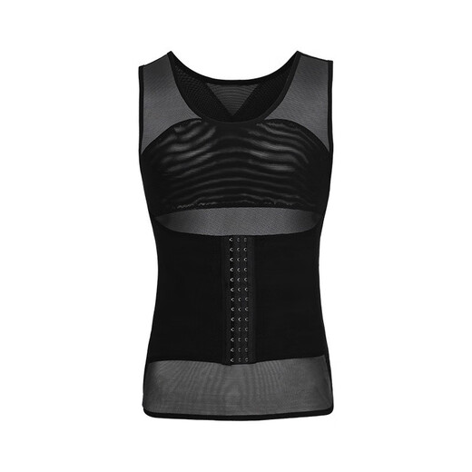 Bo Naling Body Shaping Garment Corset Waist Control Belly Concealment Artifact Men's Chest Corset Men's Belly Controlling Vest Shaping Clothes Sports Men's Body Shaping Garment Enhanced 120-170 Jin Jin is equal to 0.5 kg