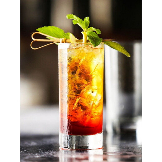 Xinyue Cocktail Cup Bar Colin Cup Mojito Cup Creative Mixing Crystal Glass Internet Celebrity Set Cup High Wave Cup Tall Style-350mL 2 Pack