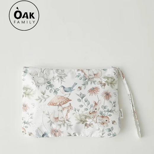 
OAK FAMILY baby waterproof bed hanging storage bag multifunctional diaper diaper portable storage bag cosmetic bag pom pom rabbit