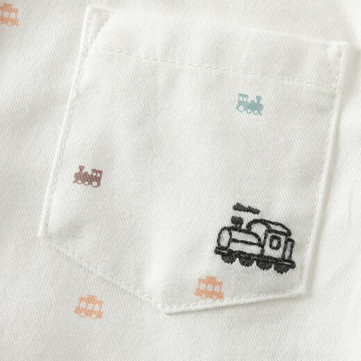 DAVE&BELLA spring new children's clothing, children's shirts, college style boys' long-sleeved shirts, fashionable children's clothes, baby boy tops, white, in stock, 110 cm (recommended height 100-110cm)