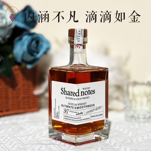 
SHARED NOTES Share Notes Imported Whiskey 500ml Foreign Wine Gifts 40-degree Spirits Bar Beverage Coke Bar Convenience Store Base Whiskey Single Branch