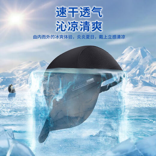 Charming hat men's summer thin peaked cap outdoor sun hat sun protection fishing baseball cap men's casual quick-drying hat men's quick-drying navy adjustable