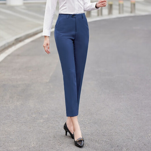 BYD Dynasty Net work clothes for men and women, suits, trousers, shirts, professional wear, 4S store sales work clothes, suits, haze blue trousers/single piece, XL men's style