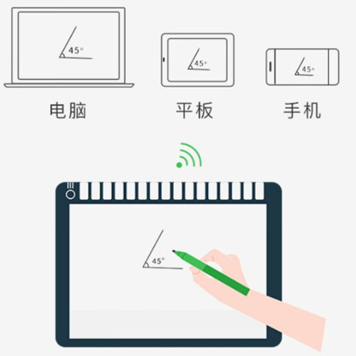 有支笔微课宝纸笔手写板无线连接网上PPT教学投屏直播录制纸屏同步蓝牙连手机平板电脑写字板数位板 汗微微课宝HW79【无线版】